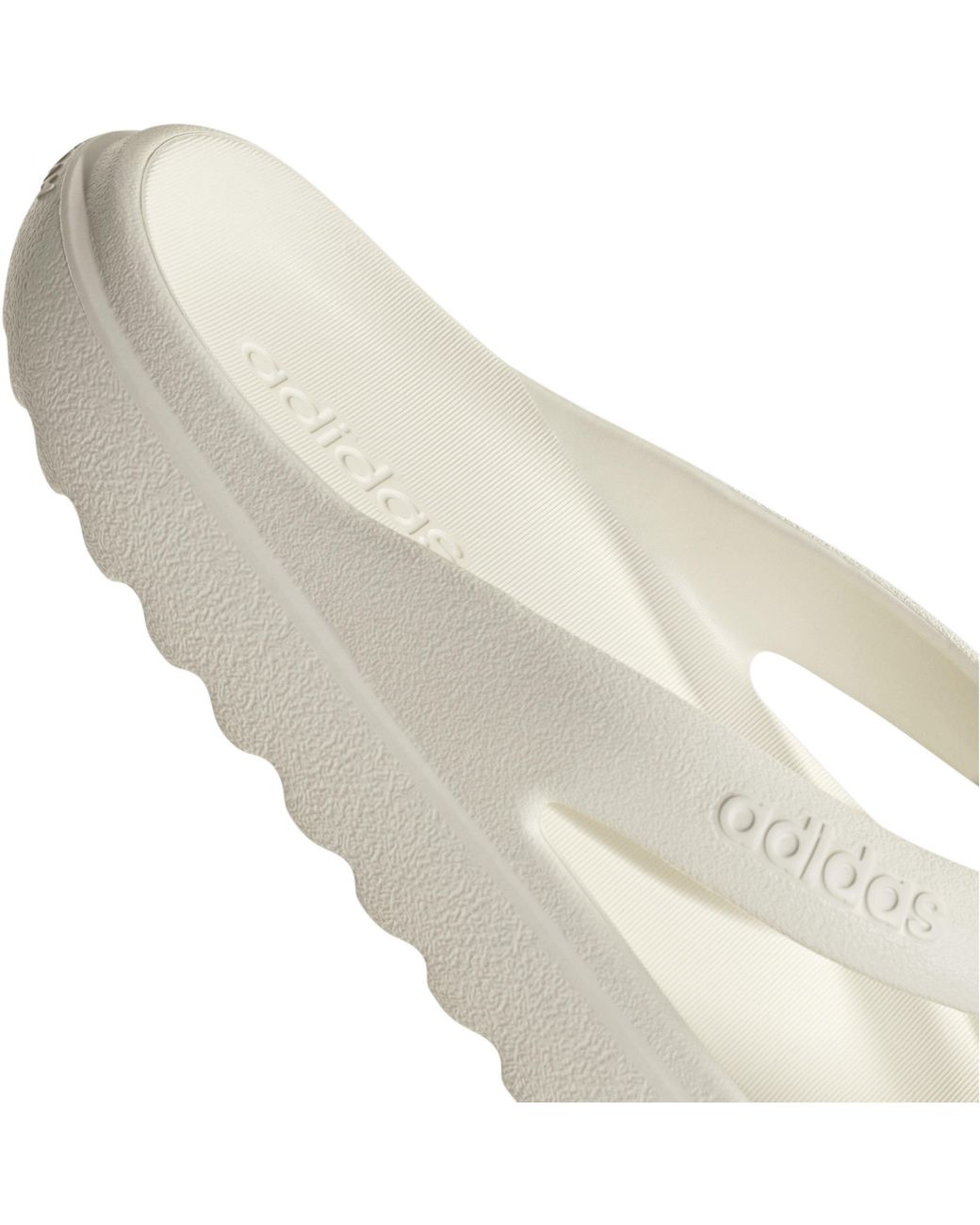 Adidas White Adilumia Flip Pool Sliders