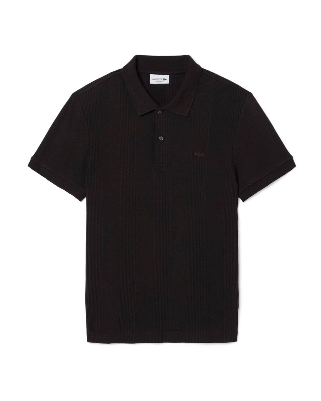 Lacoste Black Short Sleeve Polo Shirt for men