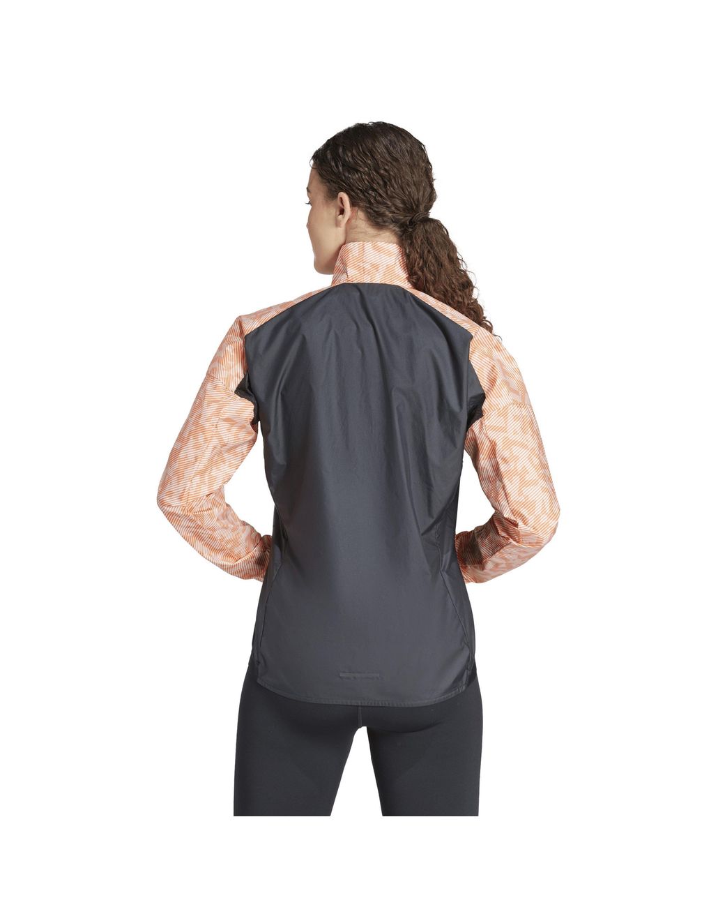 Adidas White Trail Wind Performance Running Jacket
