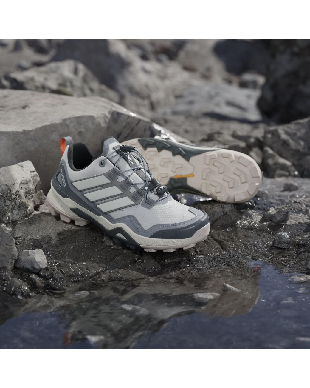 Adidas Gray Non-Waterproof Hiking Shoes