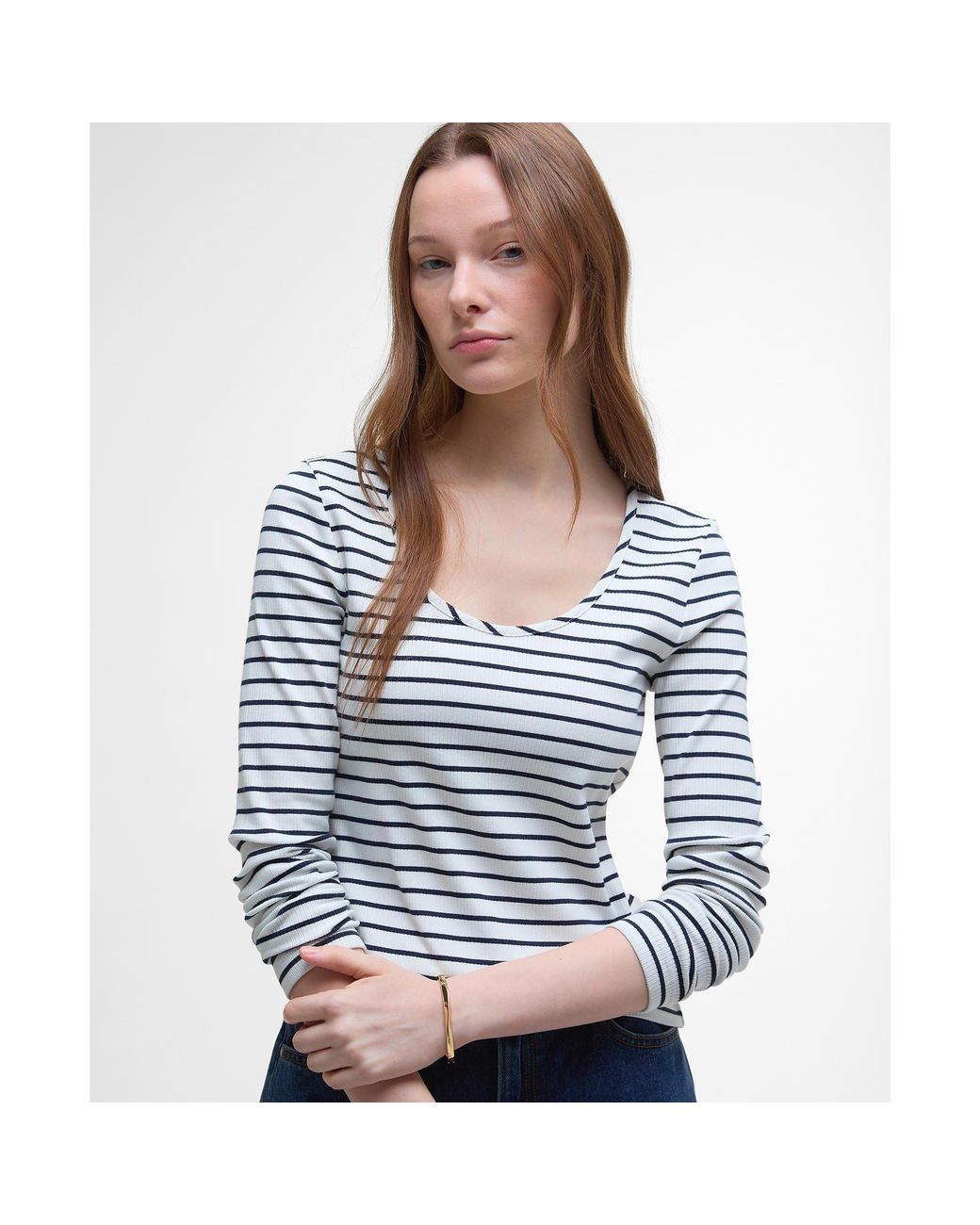 Barbour Gray Blake Long Sleeve T-Shirt