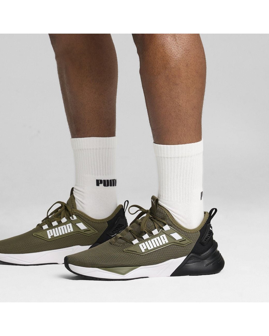 PUMA Green Retaliate 3 Runners for men