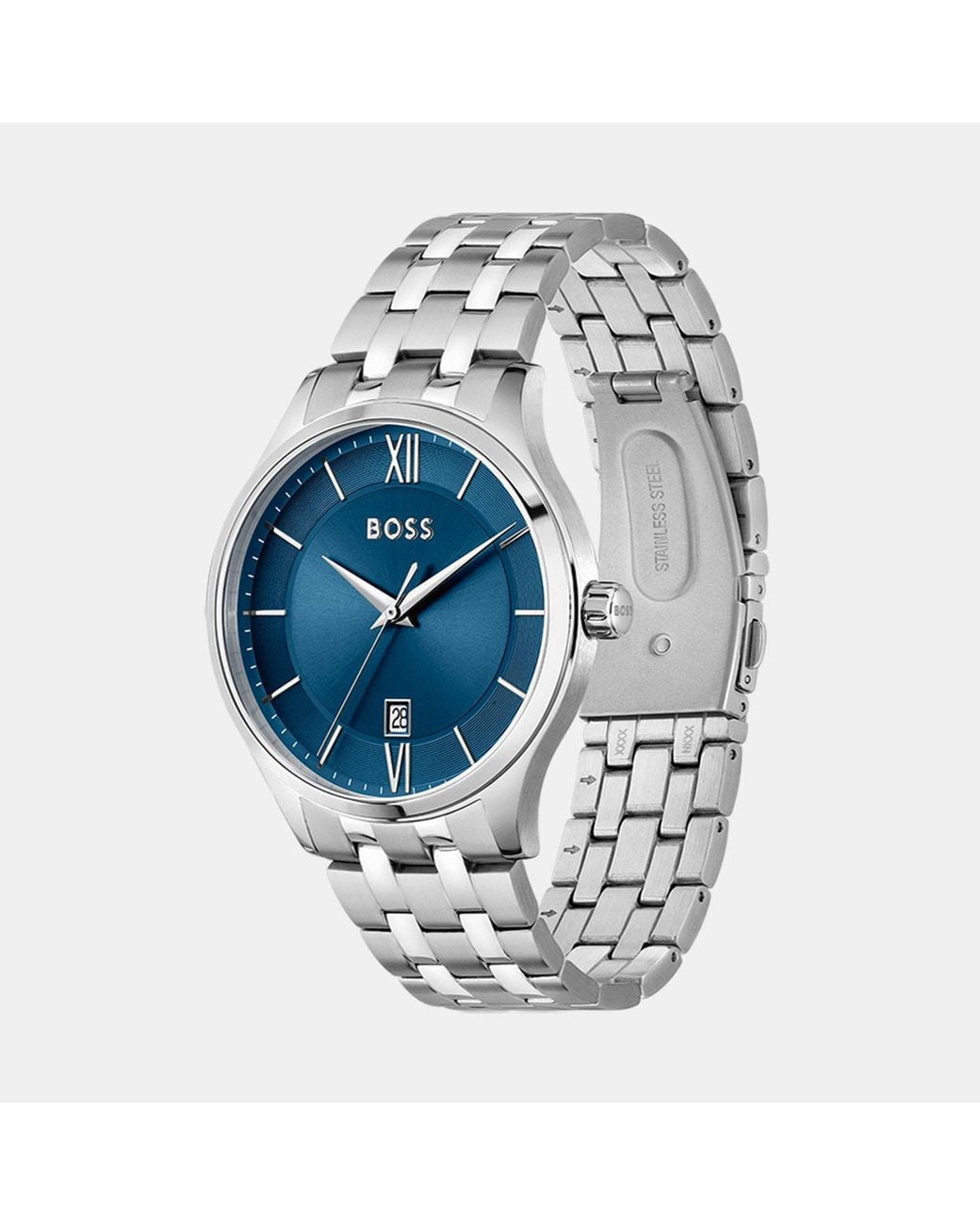 Boss Metallic Gents Elite Stainless Steel Bracelet Watch for men