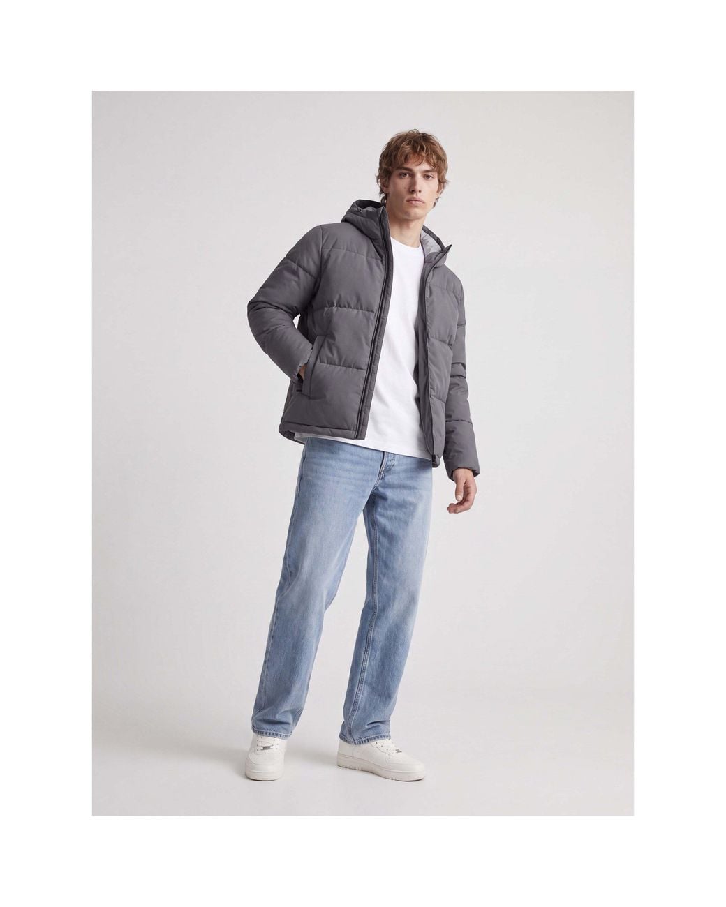 Jack & Jones Gray Jack Galaxy Puf Jkt Sn64 for men