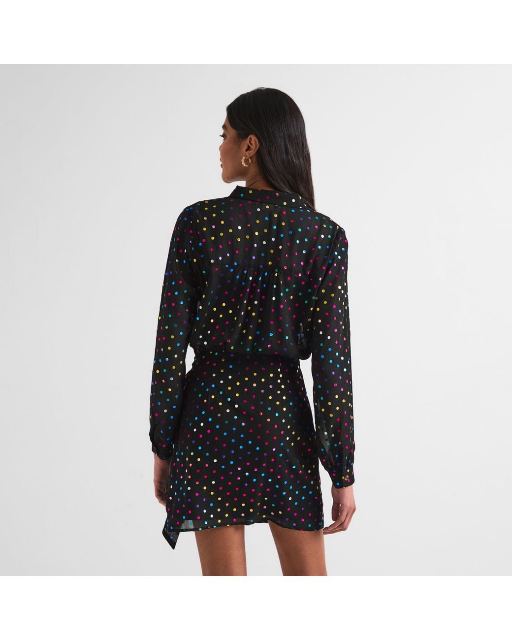 Never Fully Dressed Black Miley Wrap Dress
