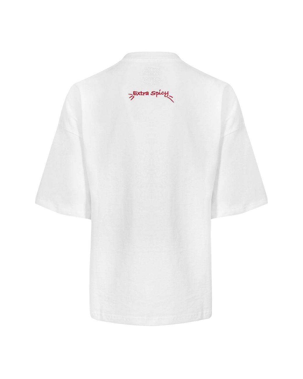 Never Fully Dressed White Oversized Fit T-Shirt