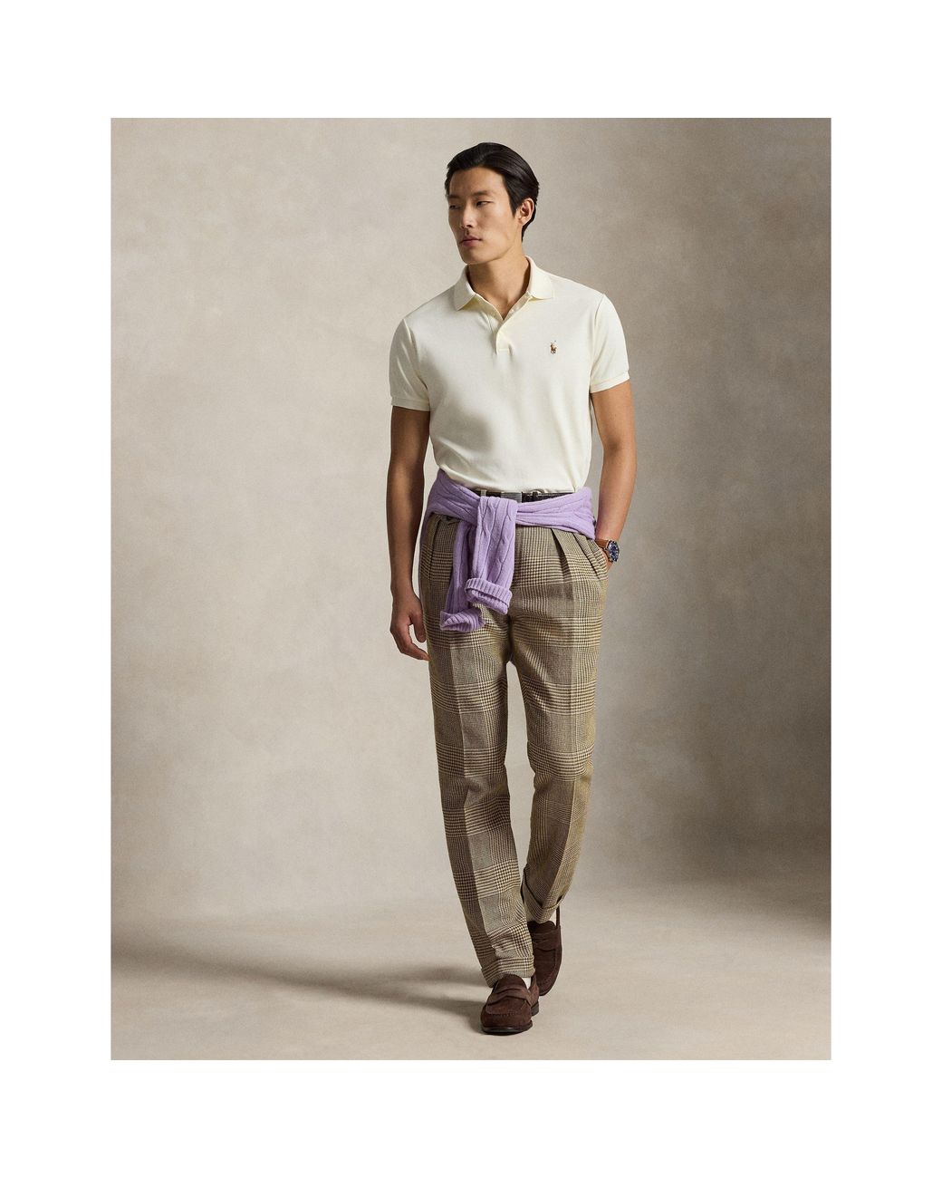 Polo Ralph Lauren Natural Slim Fit Short Sleeve Polo Shirt for men
