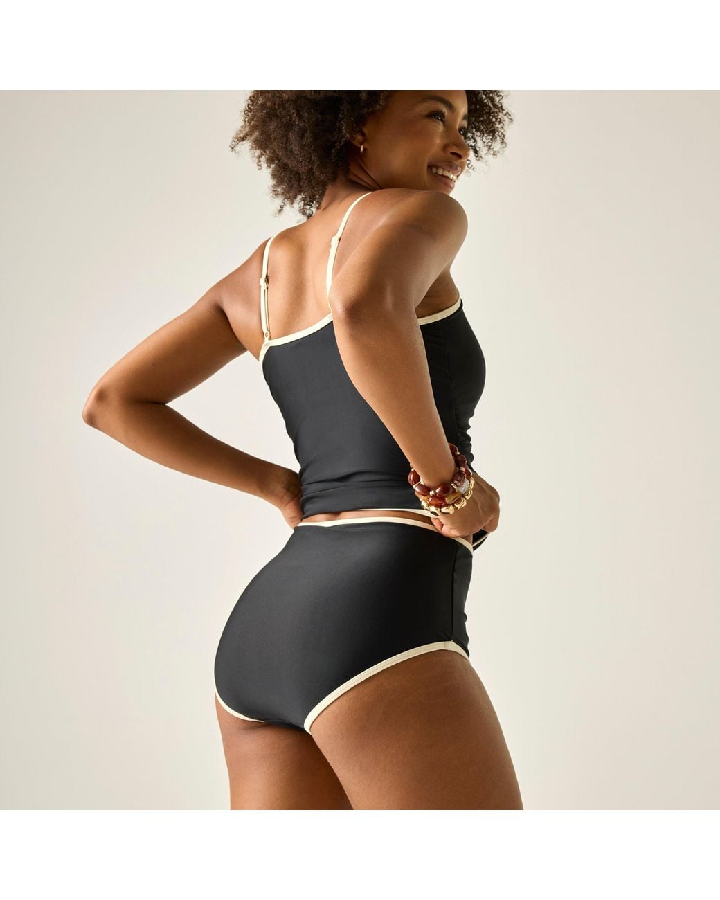 Regatta Black Kyra High Waist Bikini Bottoms