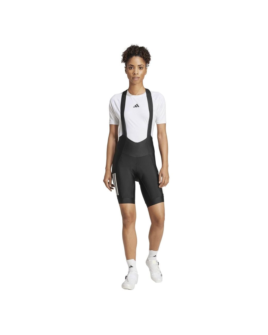 Adidas Black Essentials Padded Compression-Fit Bib Shorts