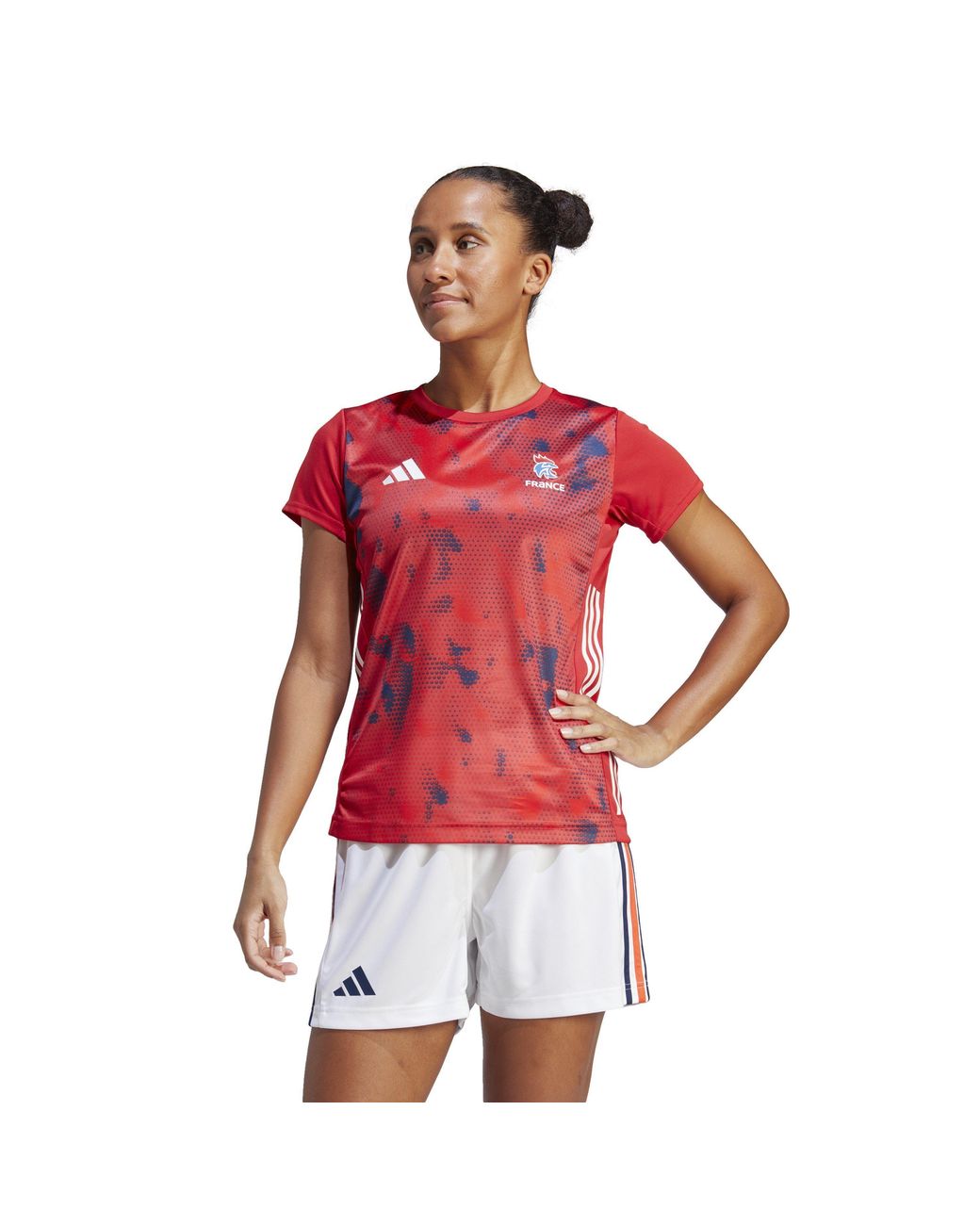 Adidas Red Short Sleeve Performance Gym Top