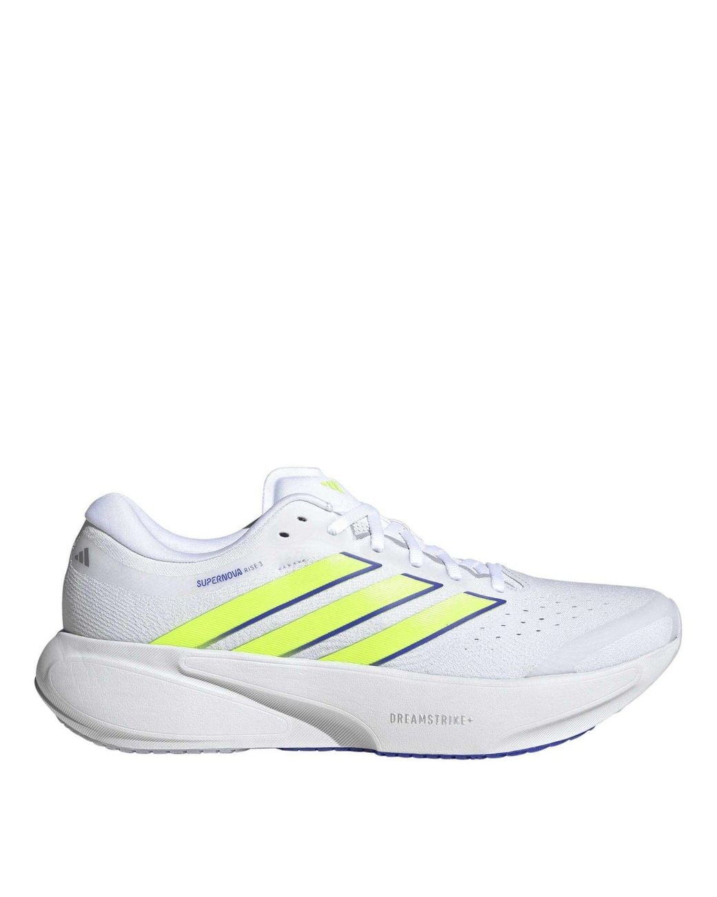 Adidas White Supernova Rise 3 Road Running Shoes for men