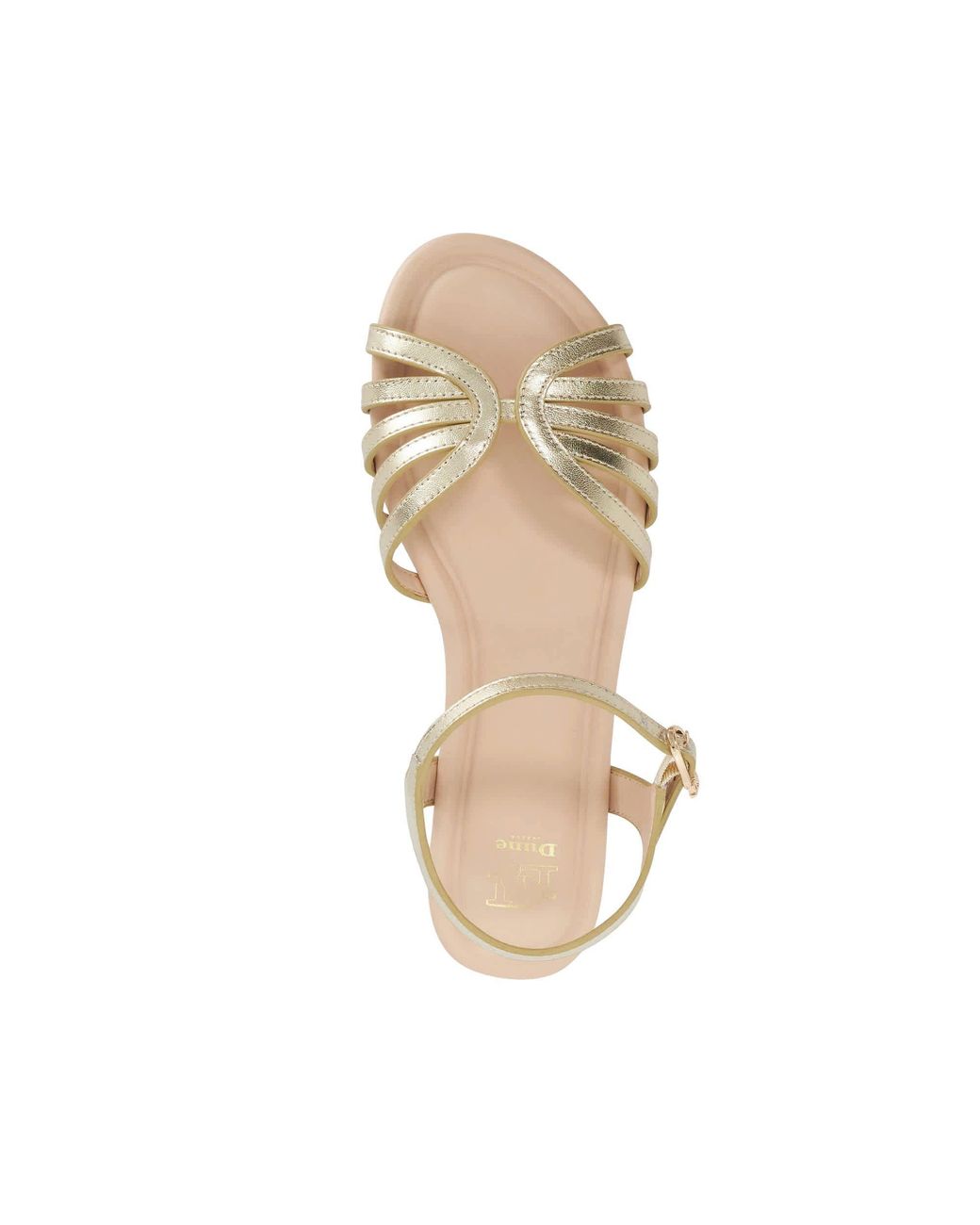Dune Natural Lilou Flat Sandals
