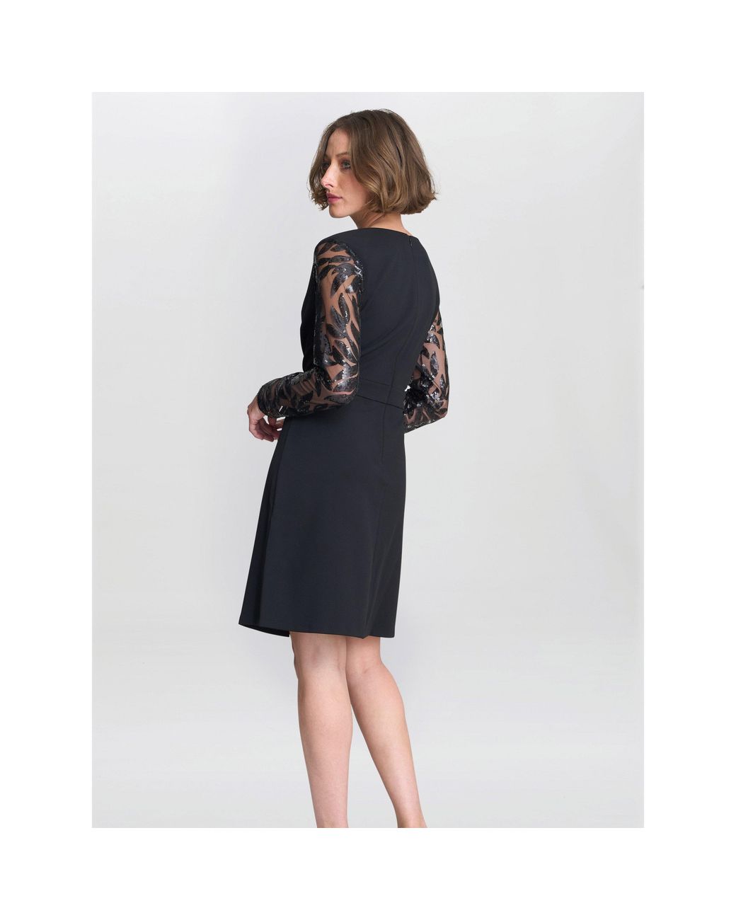 Gina Bacconi Black Angie Cocktail Dress