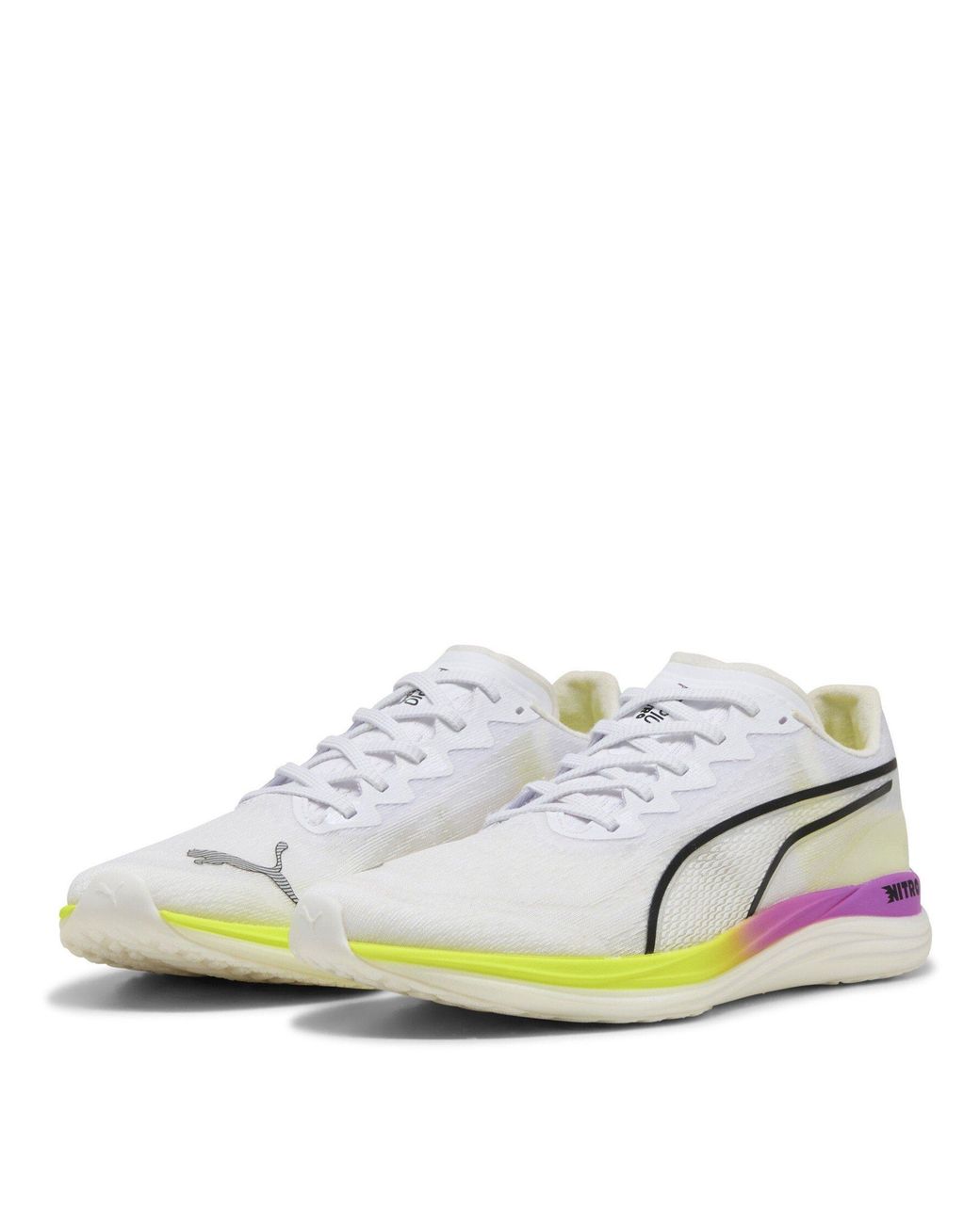 PUMA White Propio Nitro Everyday Neutral Road Running Shoes