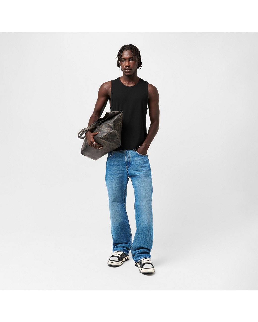 Represent Black Racerback Vest for men