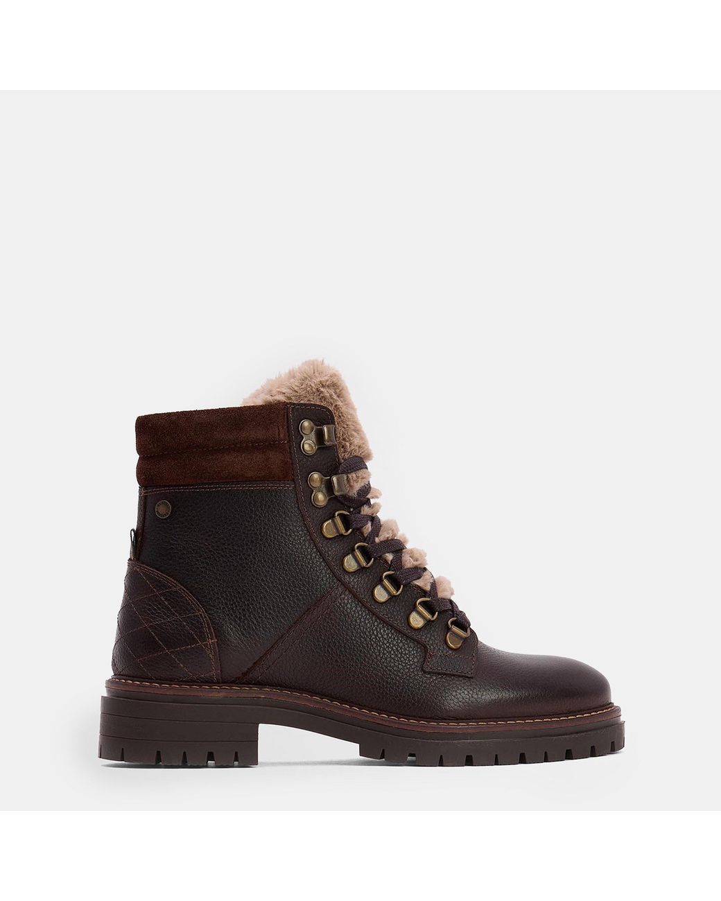 Barbour Brown Bamburgh Heritage Rugged Hiker Boots
