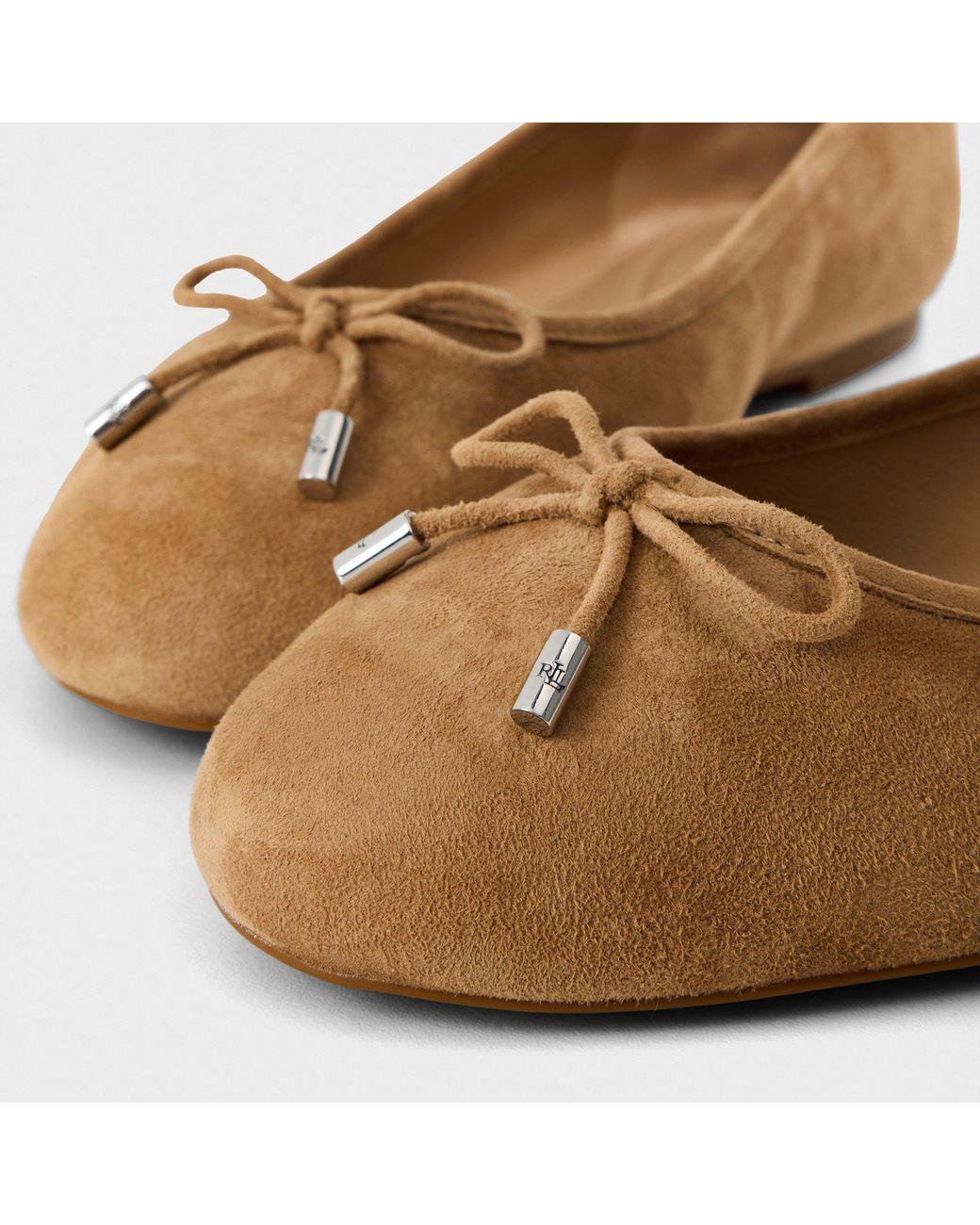 Ralph Lauren Brown Jayna Ballet Pumps