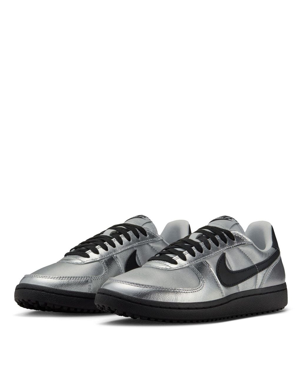 Nike Gray Field General Ld54 Leather Low-Top Trainers