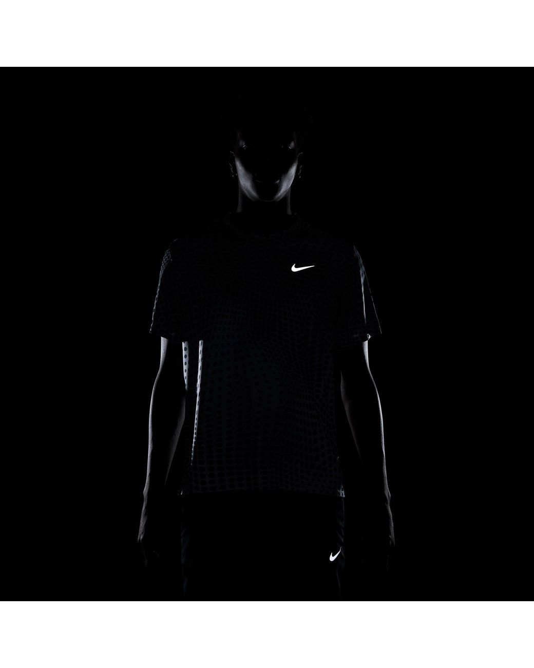 Nike Blue Short Sleeve Performance Running Top for men