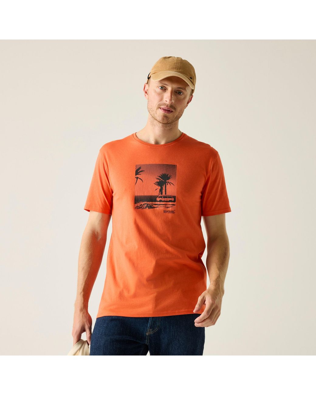 Regatta Orange Cline Ix Breathable T-Shirt for men