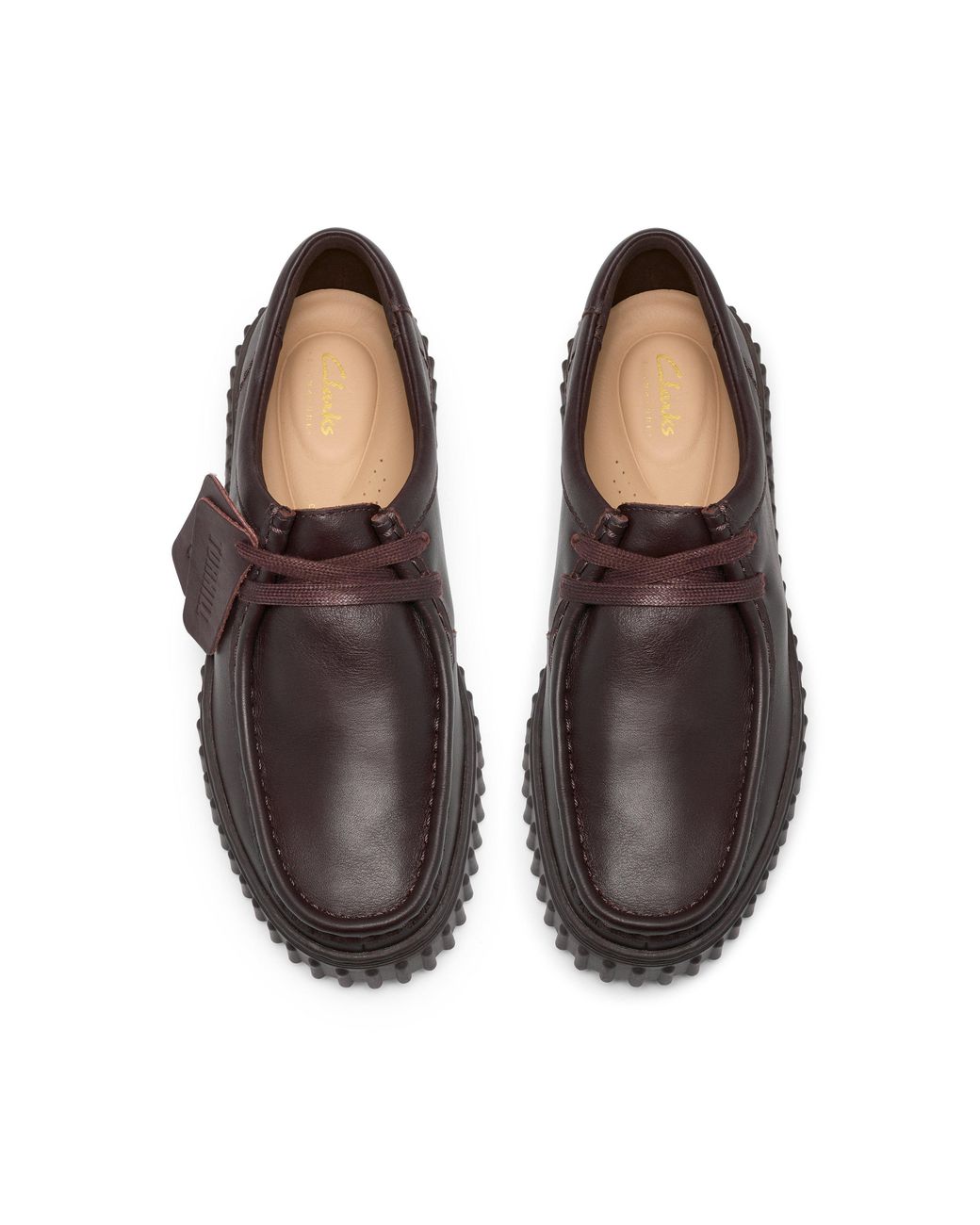 Clarks Brown Moc Toe Formal Shoes