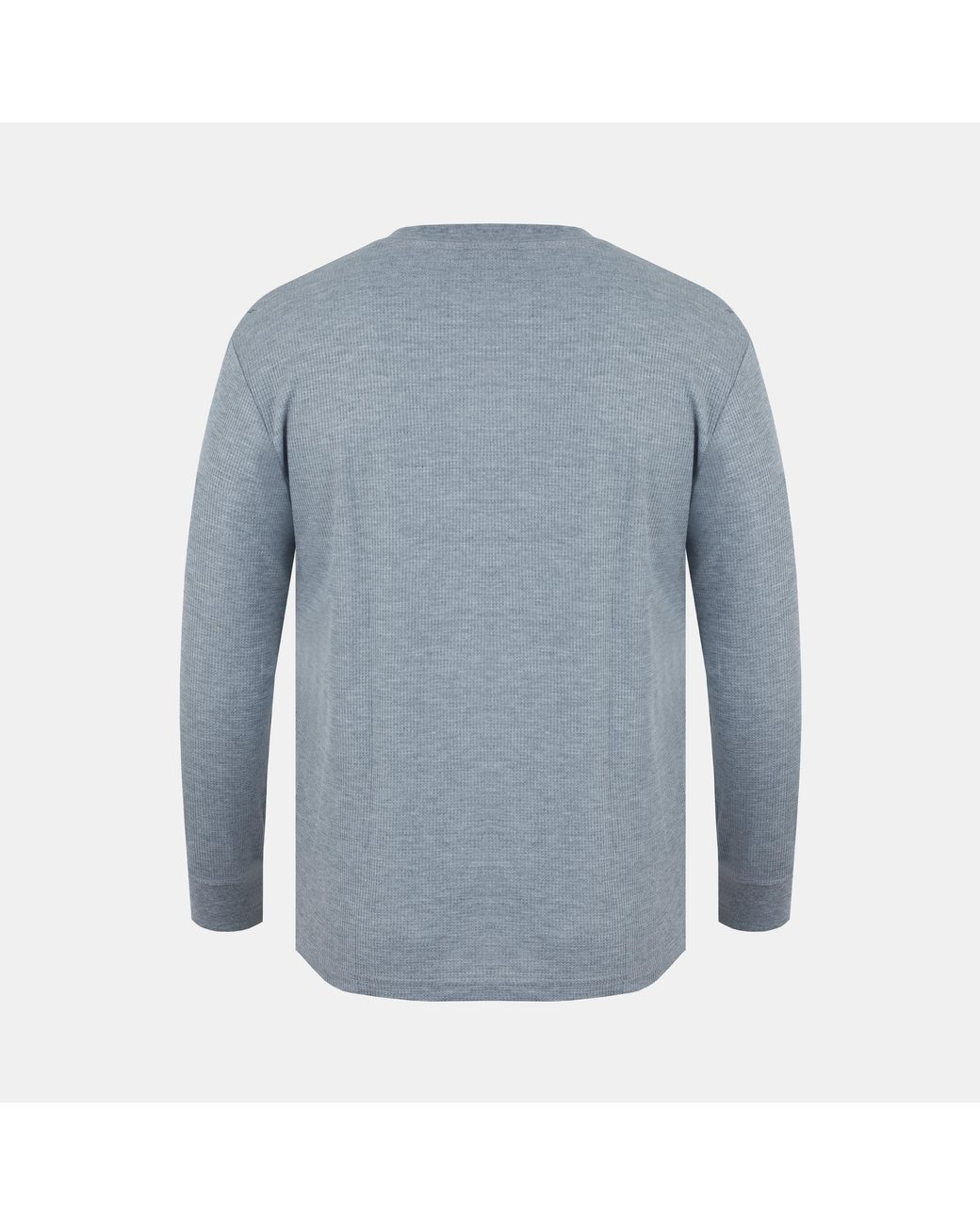 Fabric Blue Regular Fit Waffle T-Shirt for men