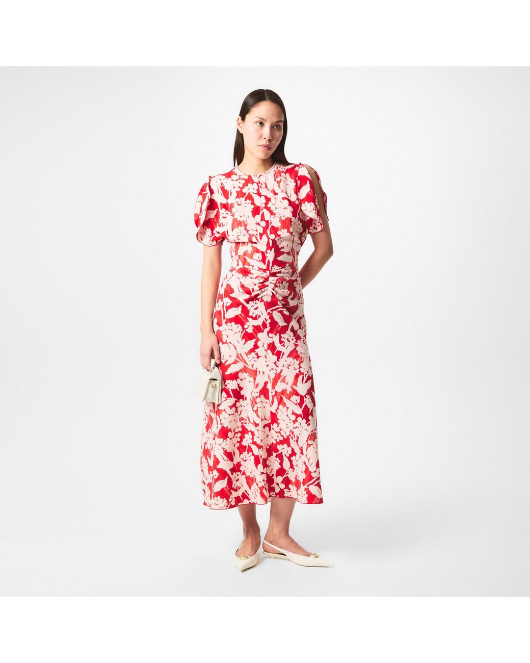 Victoria Beckham Gathered Midi Dress