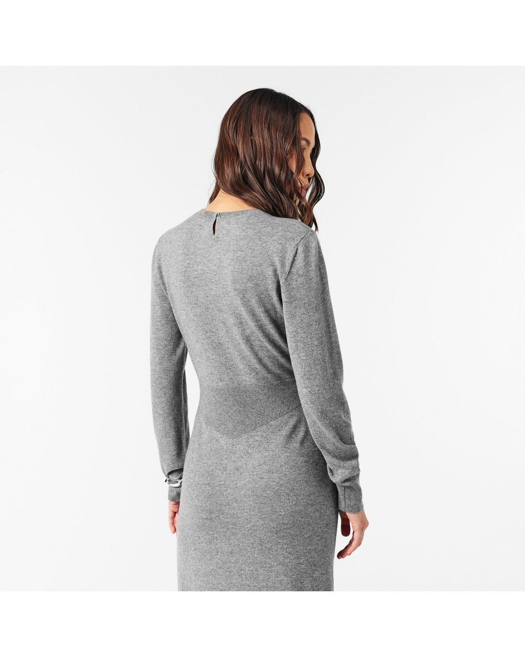 Givenchy Gray Cashmere Midi Jumper Dress