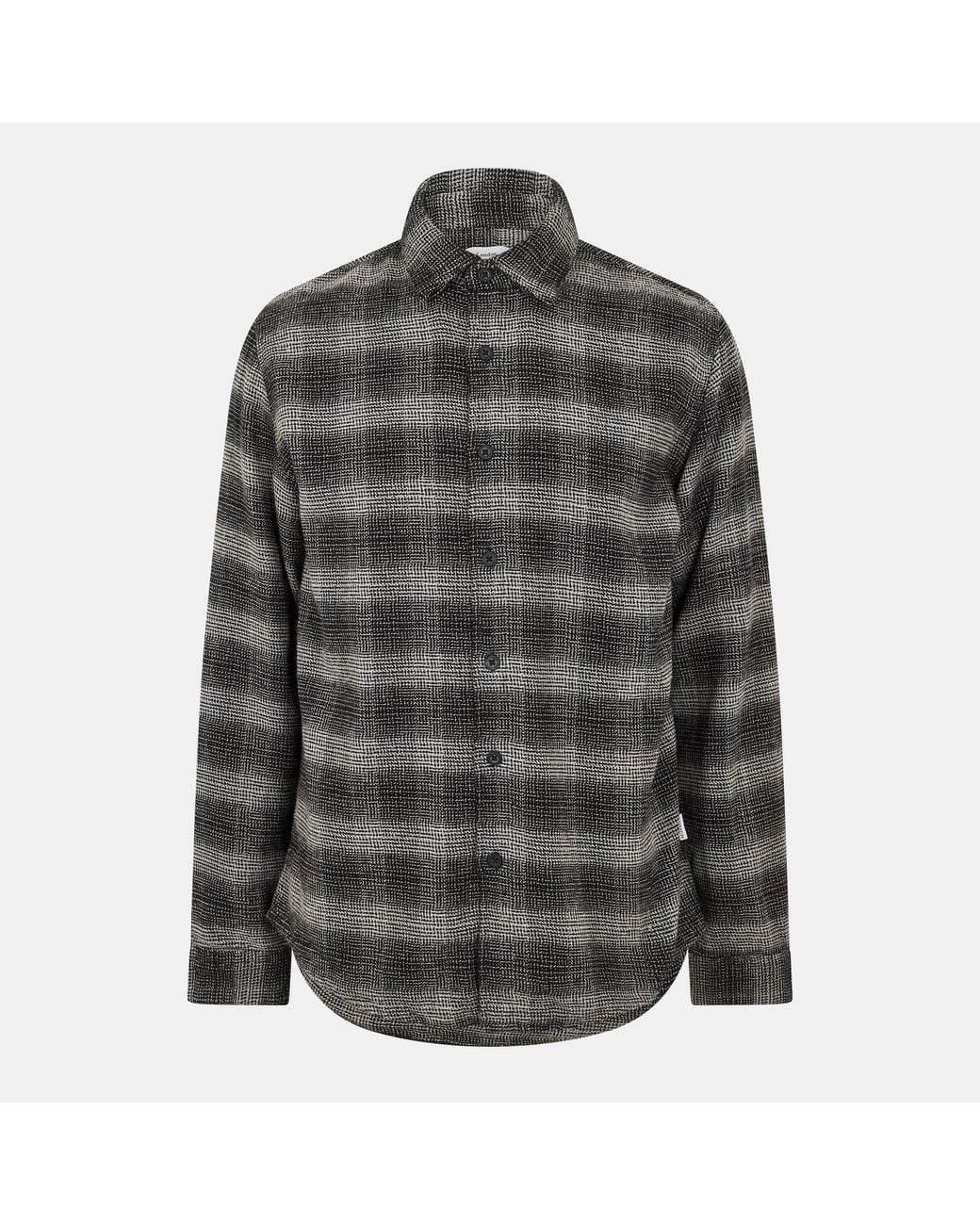 Peter Werth Gray Long Sleeve Plain Shirt for men