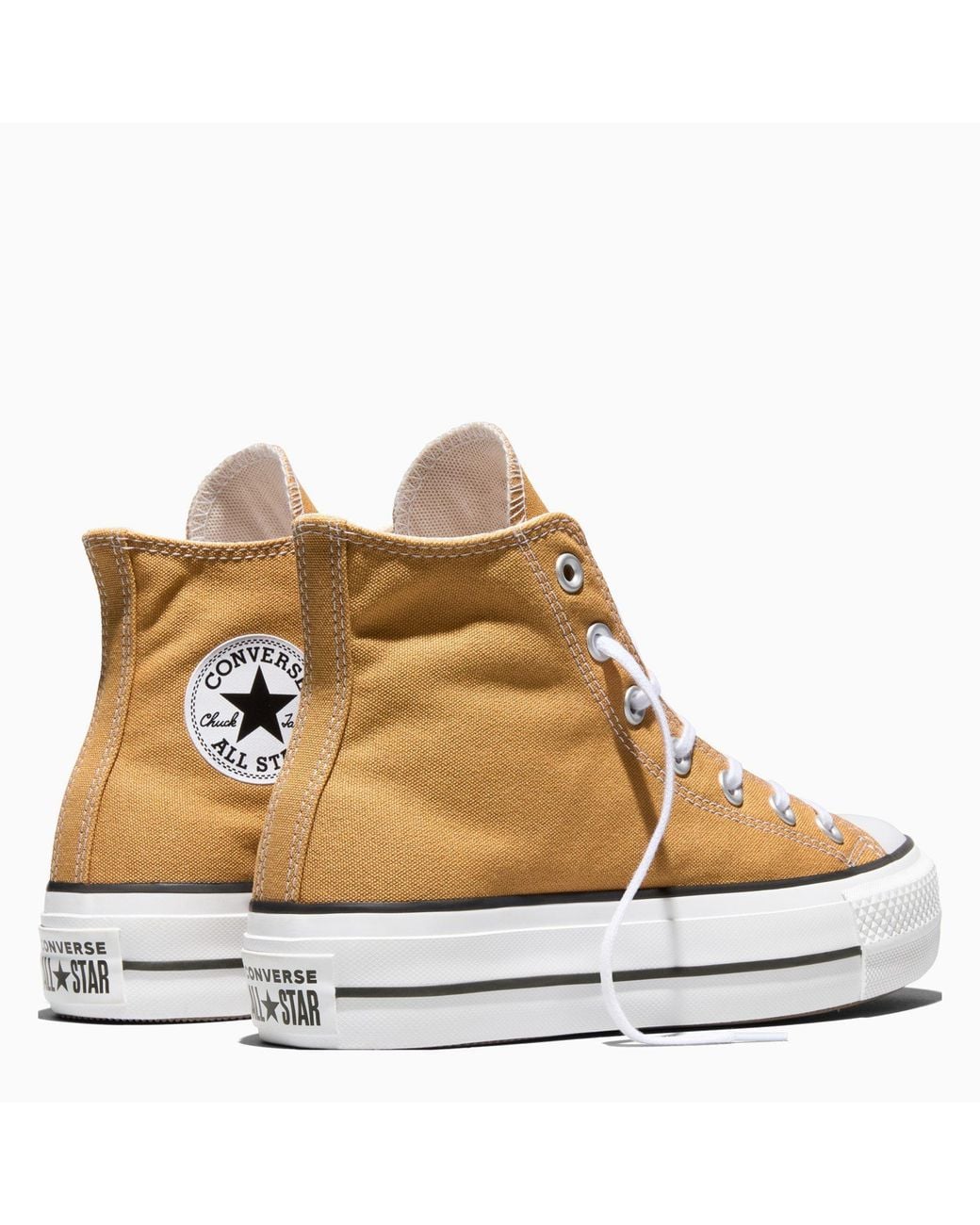 Converse Brown All Star Platform High Top Trainers