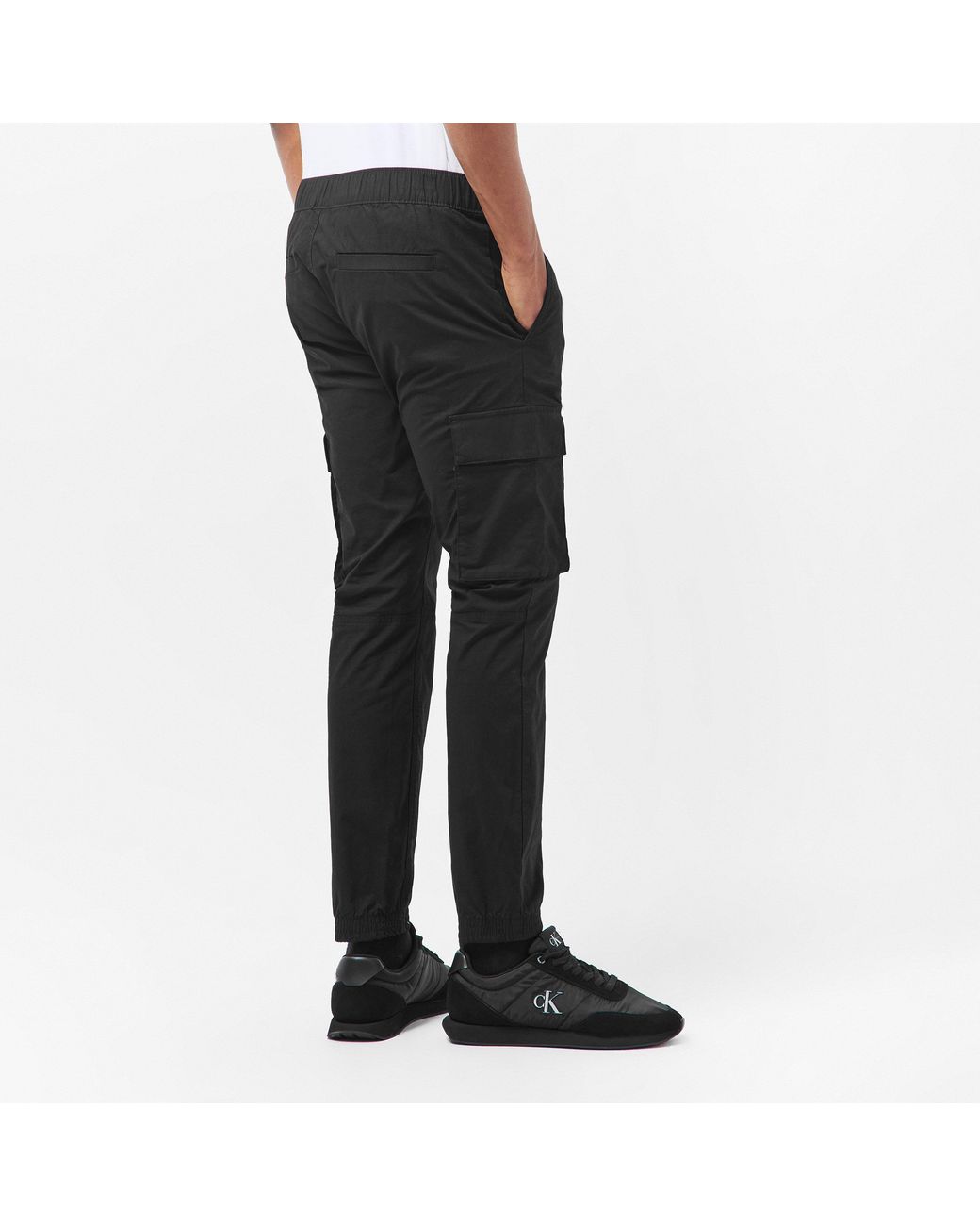 Calvin Klein Black Skinny Cargo Trouser for men