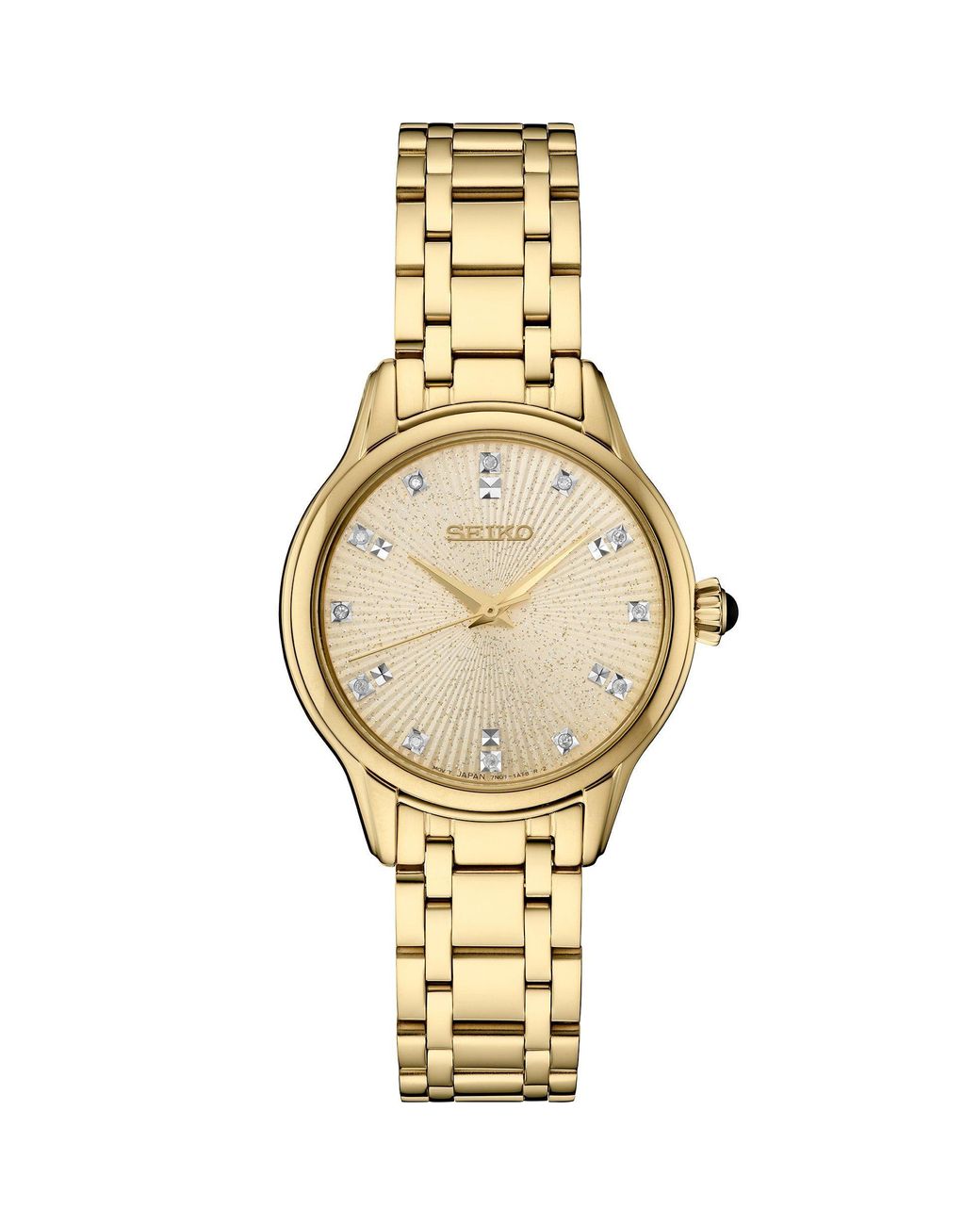 Seiko Metallic Diamond Set Analogue Quartz Watch
