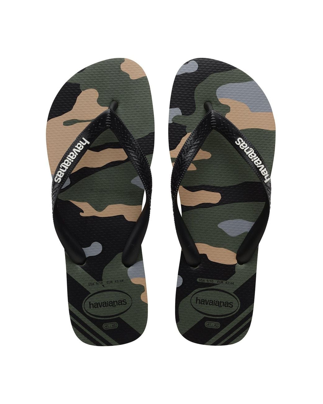 Havaianas Black Camu Flip Flops for men