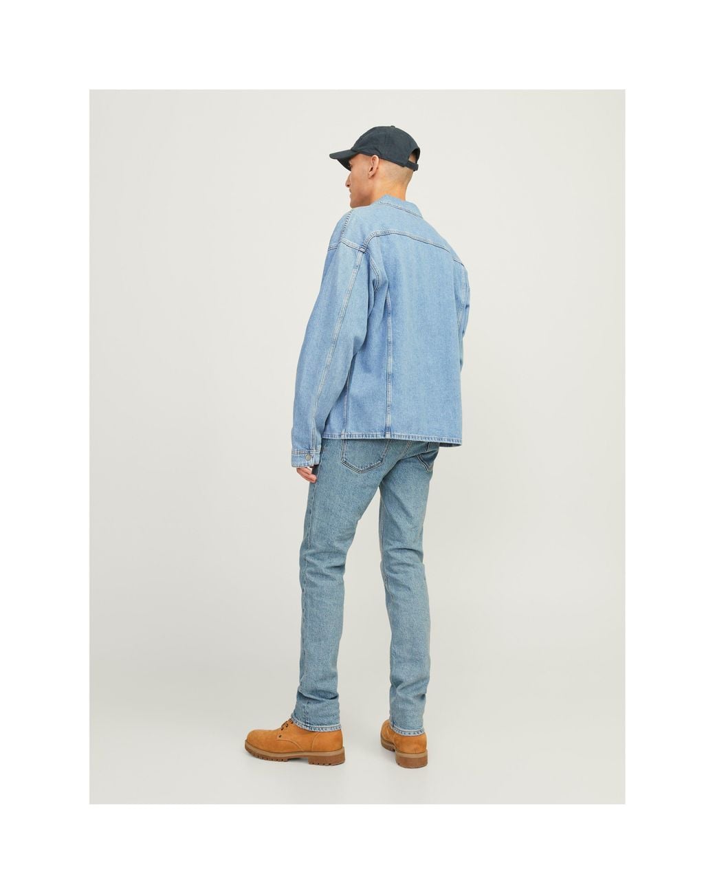 Jack & Jones Blue Clark Evan Straight Leg Jeans for men