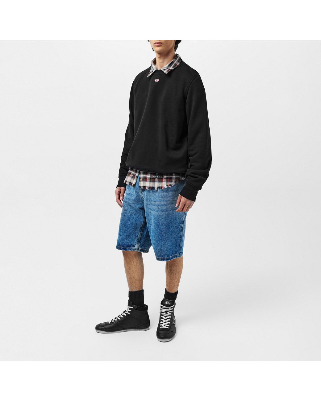 DIESEL Black Chunky Trainers for men
