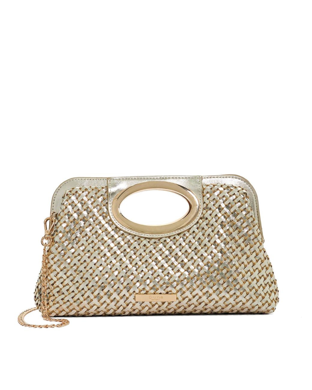 Dune Metallic Ellsaz Clutch Bag