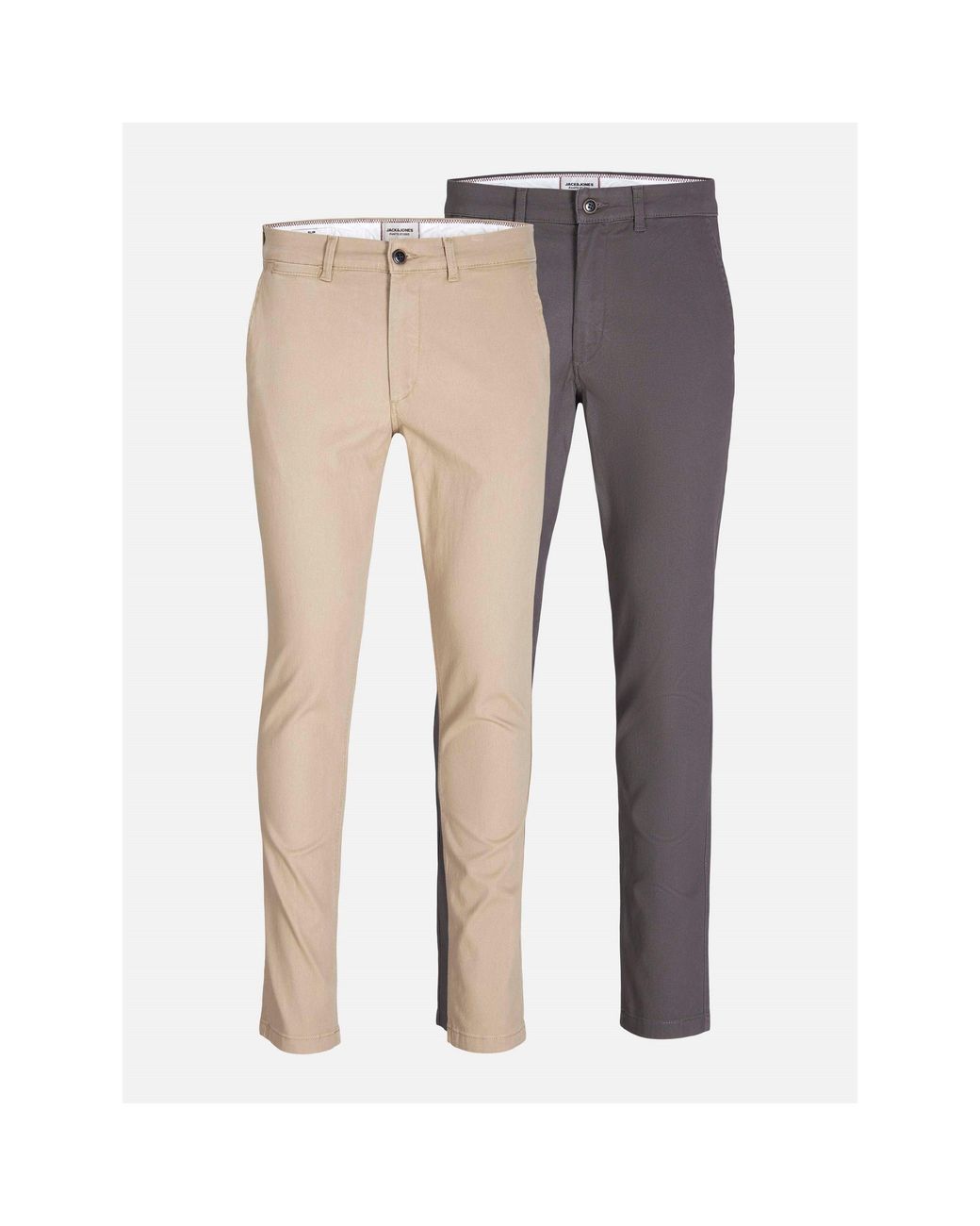 Jack & Jones Gray 2-Pack Marco Chino Trouser for men