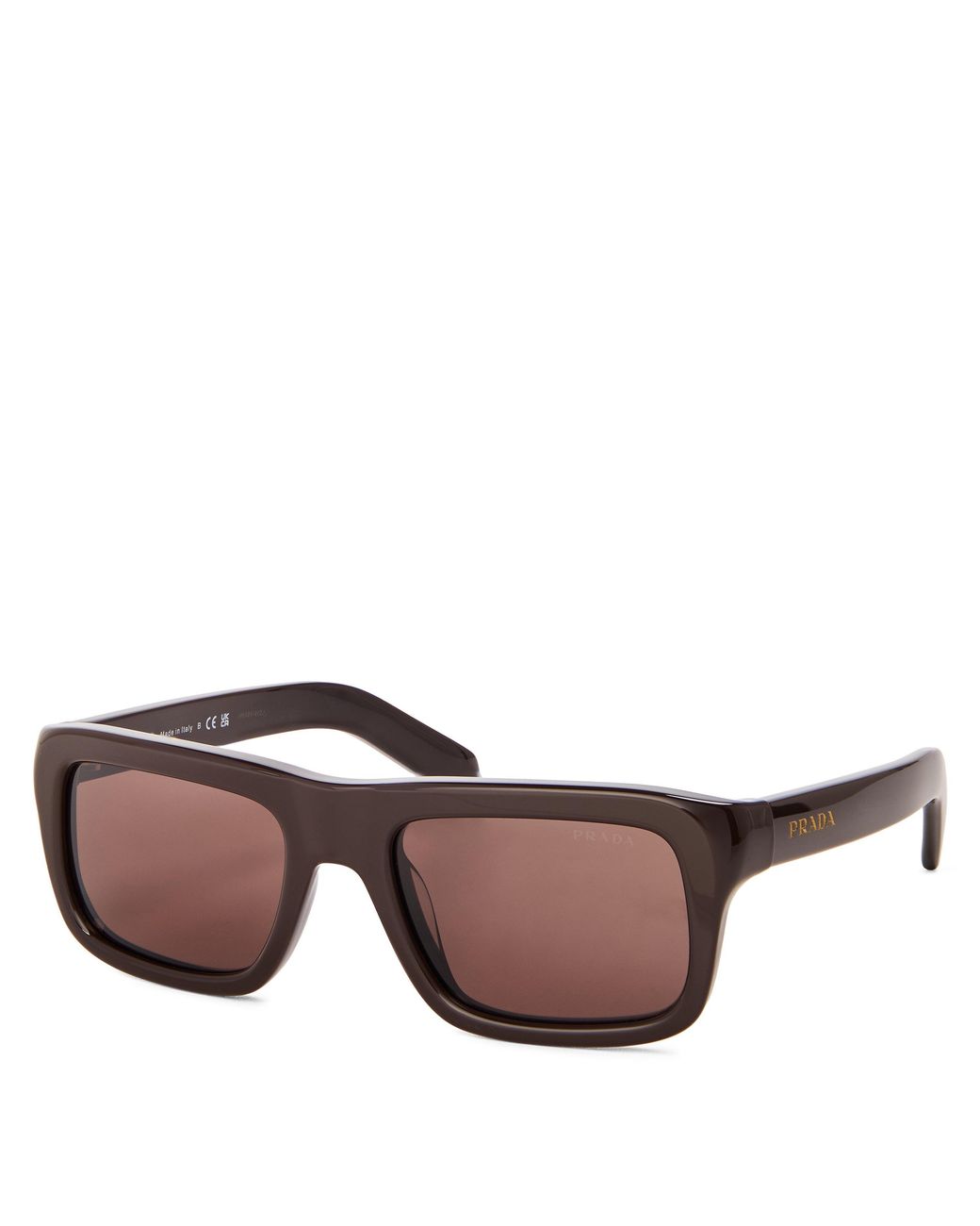 Prada Brown 0Pr D11S Square Sunglasses for men