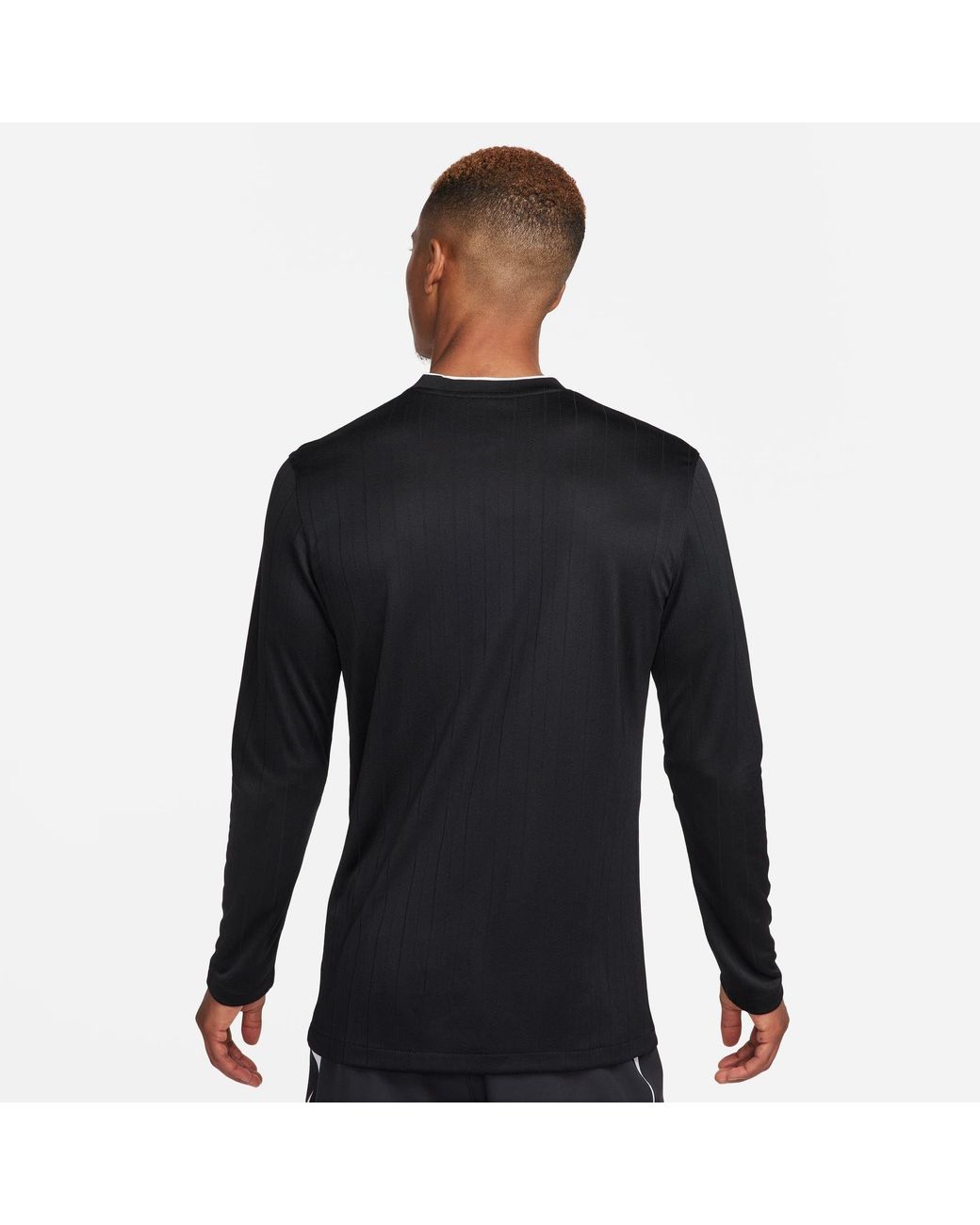 Nike Black Long-Sleeve Dri-Fit Crew-Neck Referee Shirt for men