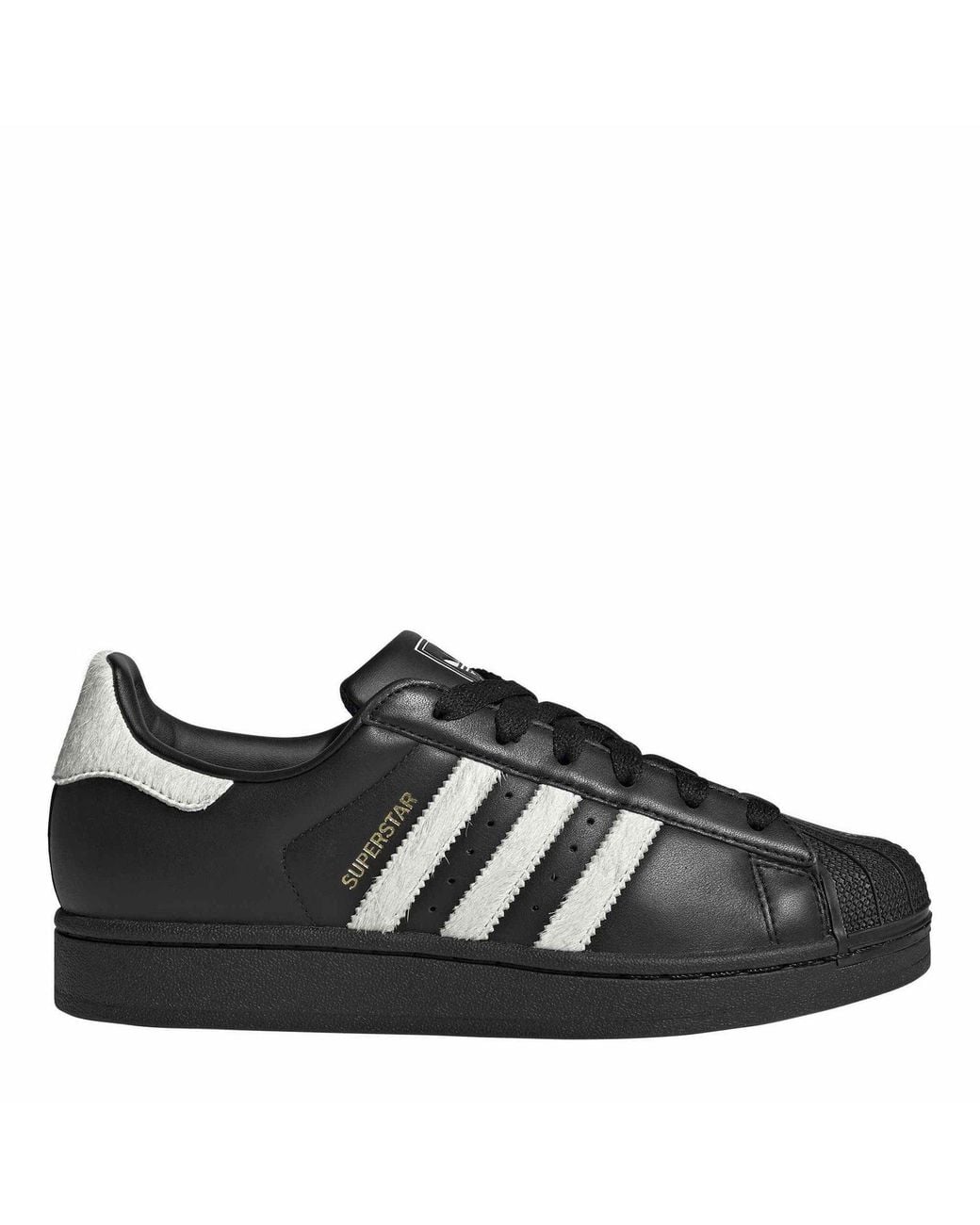 Adidas Originals Black Superstar Ii Leather Low-Top Trainers