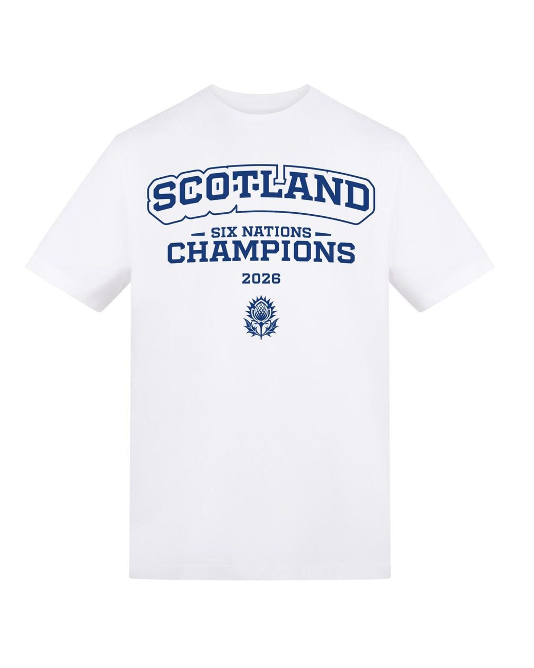 AWD White Adult Printed Six Nations Champions Tee