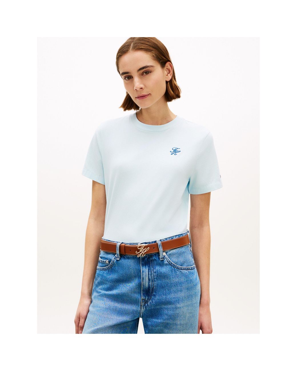 Tommy Hilfiger Blue Script T-Shirt