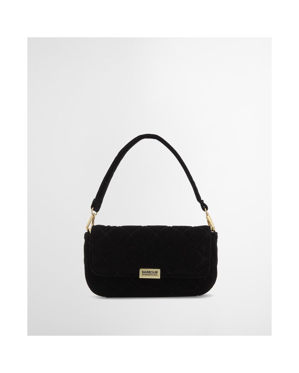 Barbour Black Quilted Mini Soho Crossbody Bag