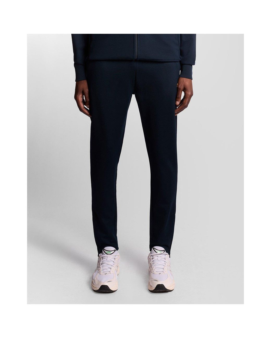 Lyle & Scott Blue Closed Hem Fleece Joggers for men