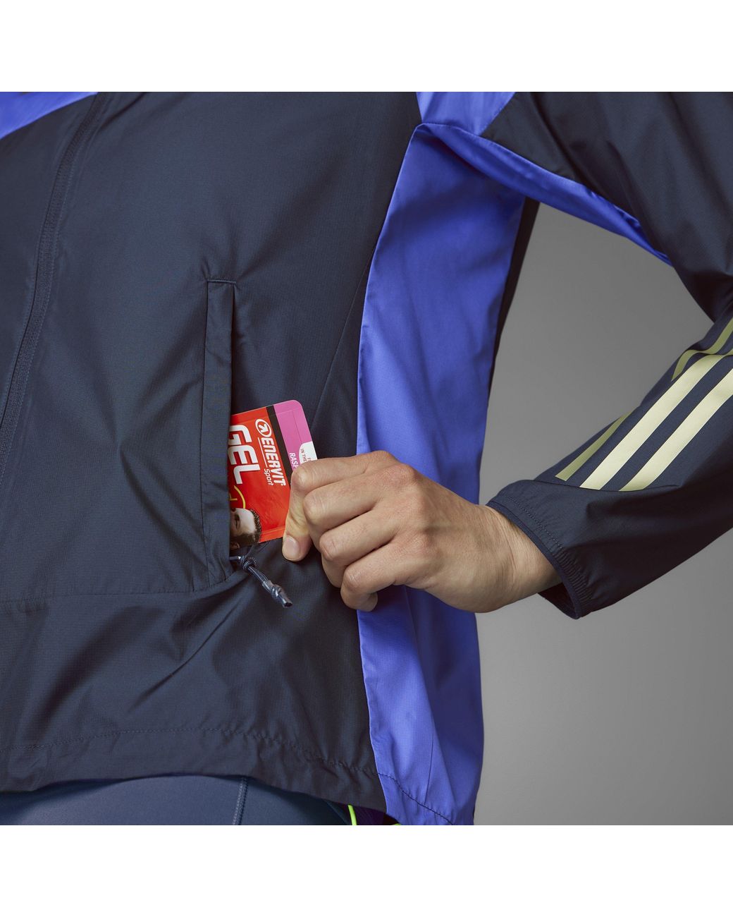 Adidas Blue Performance Running Jacket