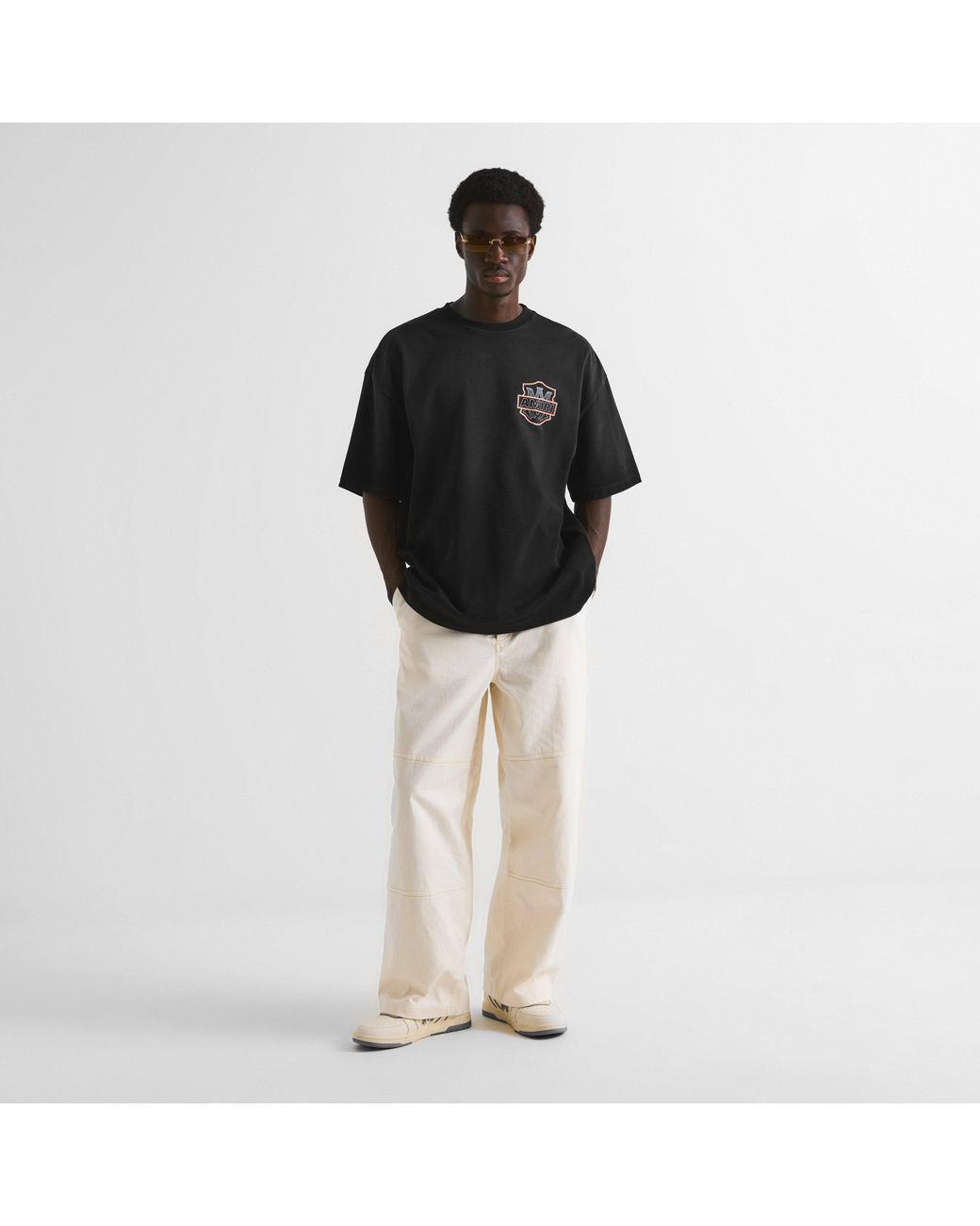 Amiri Black Dream Graphic Cotton Short-Sleeve Oversized T-Shirt for men