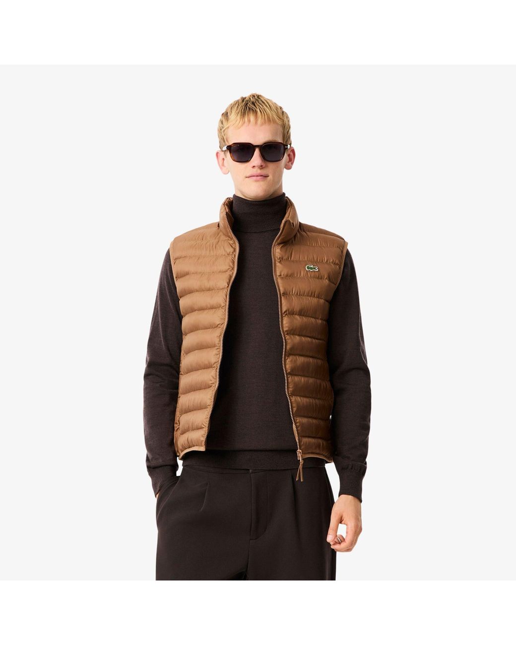 Lacoste Brown Gilets for men