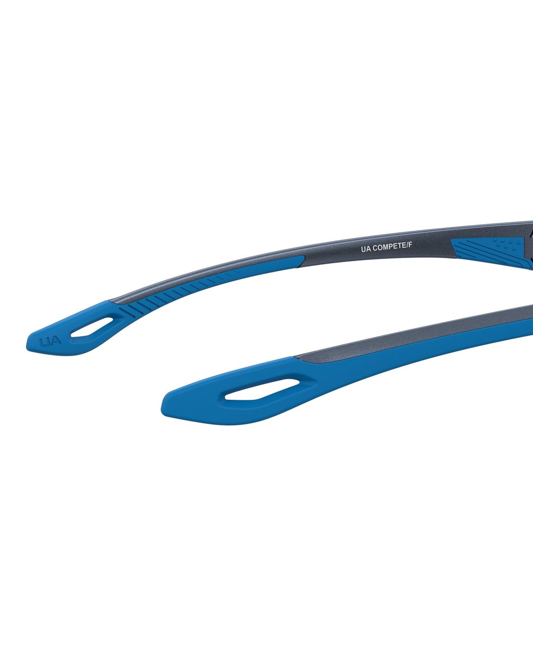 Under Armour Blue Compete Wrap Sunglasses for men