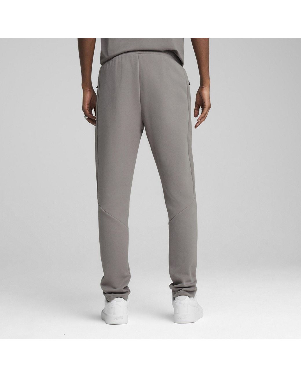 PUMA Gray Evostripe Pants Dk Op Joggers for men