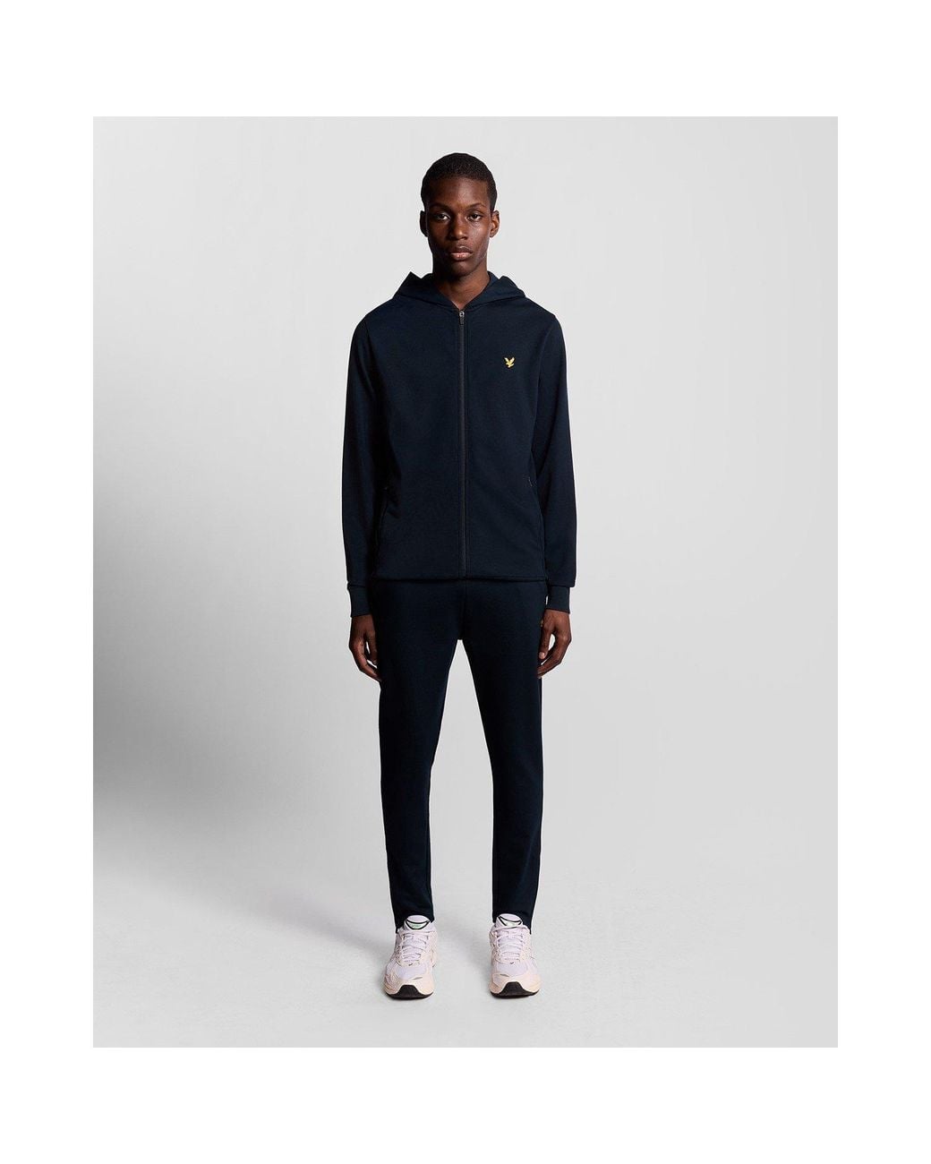 Lyle & Scott Blue Closed Hem Fleece Joggers for men